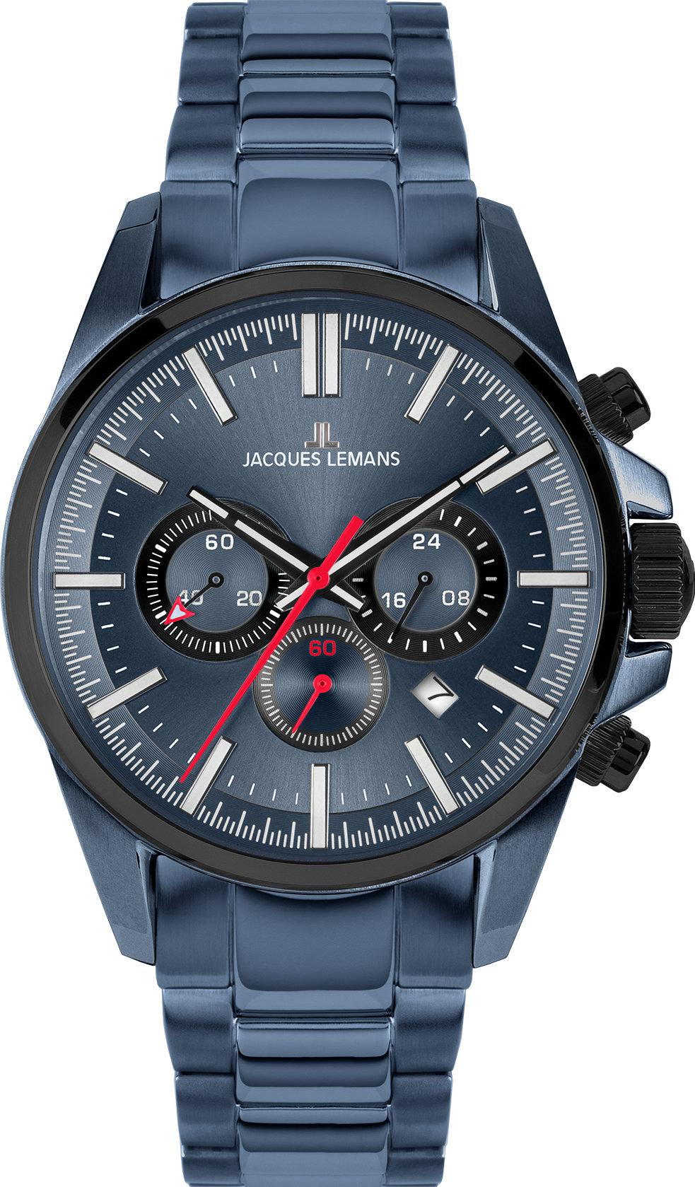 Jacques Lemans 1-2119G 1-2119G Cronógrafo para hombres Jacques Lemans 1-2119G 1-2119G Cronógrafo para hombres