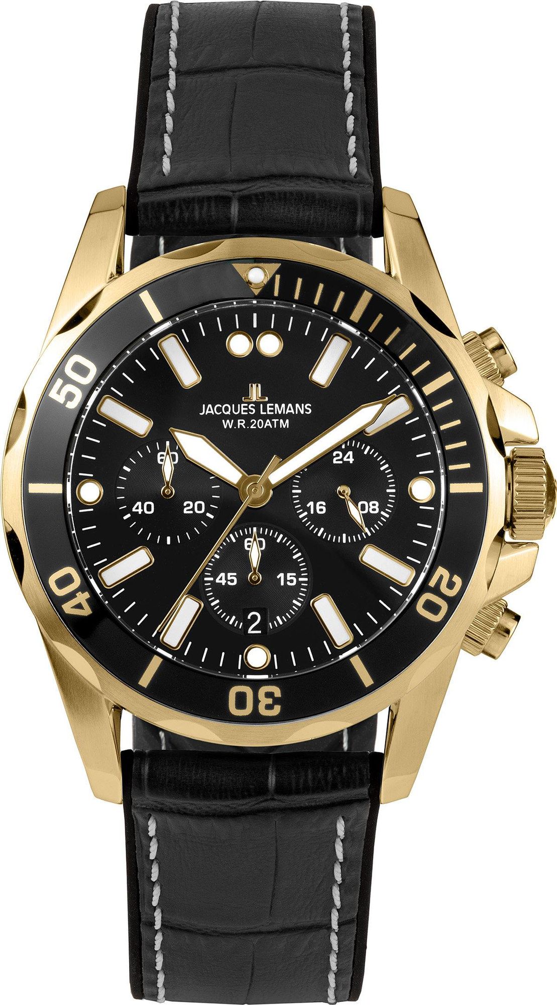 Jacques Lemans 1-2091E 1-2091E Herenchronograaf Jacques Lemans 1-2091E 1-2091E Herenchronograaf