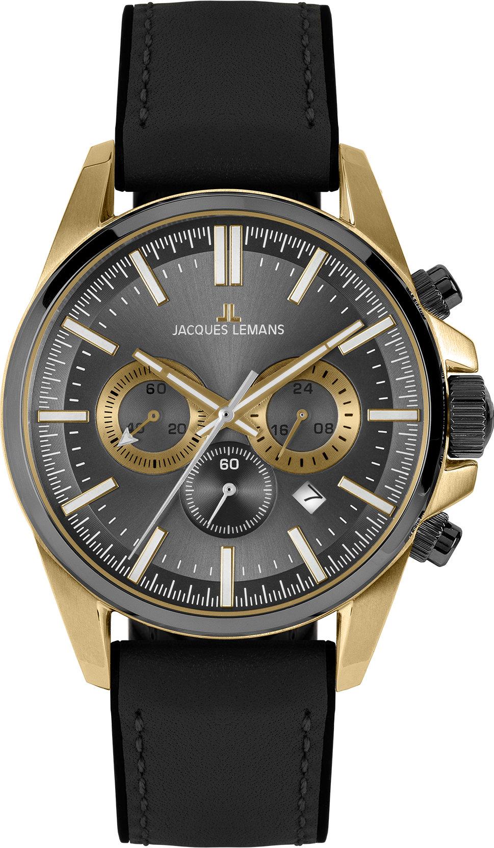Jacques Lemans 1-2119D 1-2119D Cronógrafo para hombres Jacques Lemans 1-2119D 1-2119D Cronógrafo para hombres