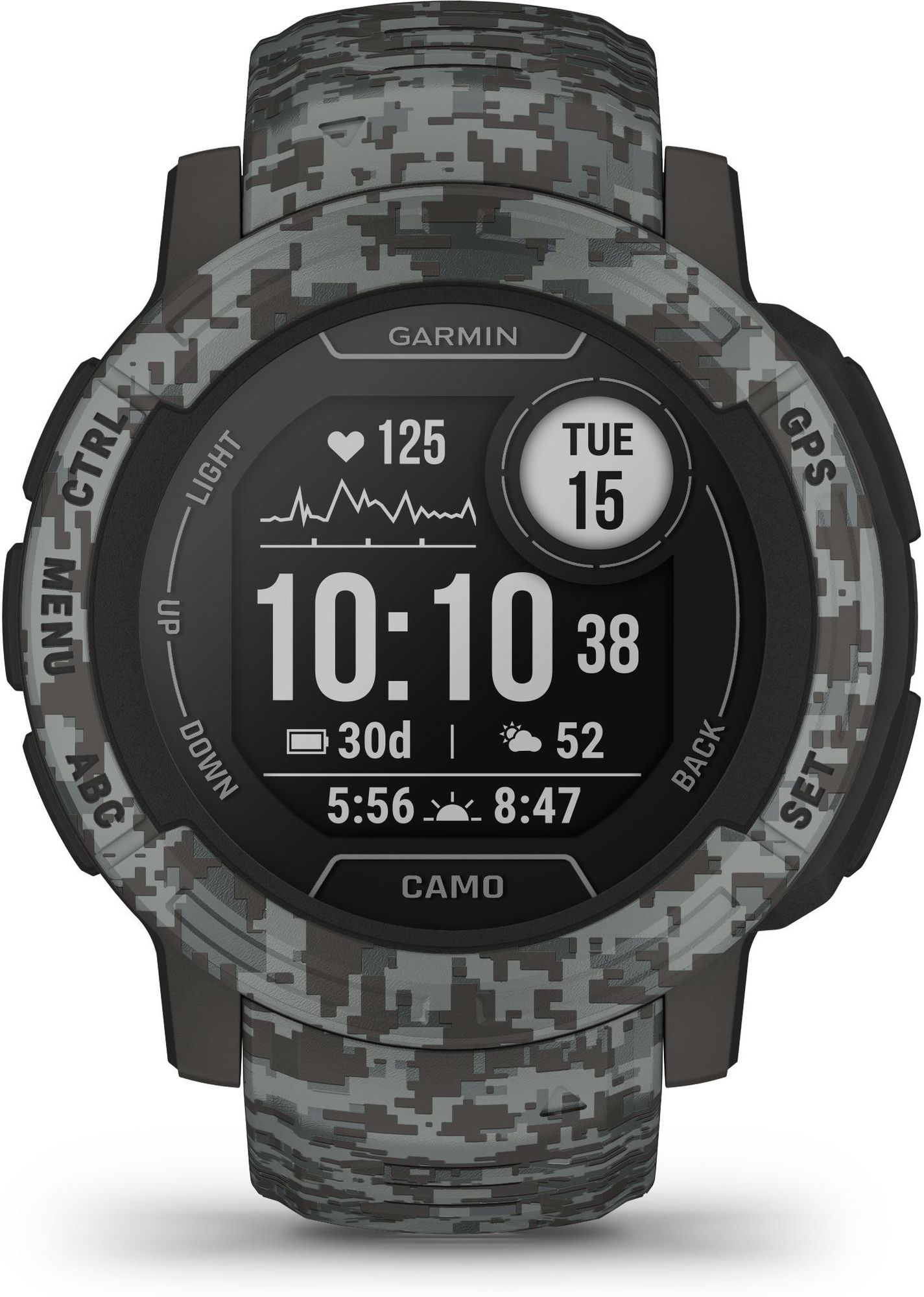 Garmin INSTINCT 2 CAMO EDITION 010-02626-03 Smartwatch bluetooth, GPS, heart rate monitor