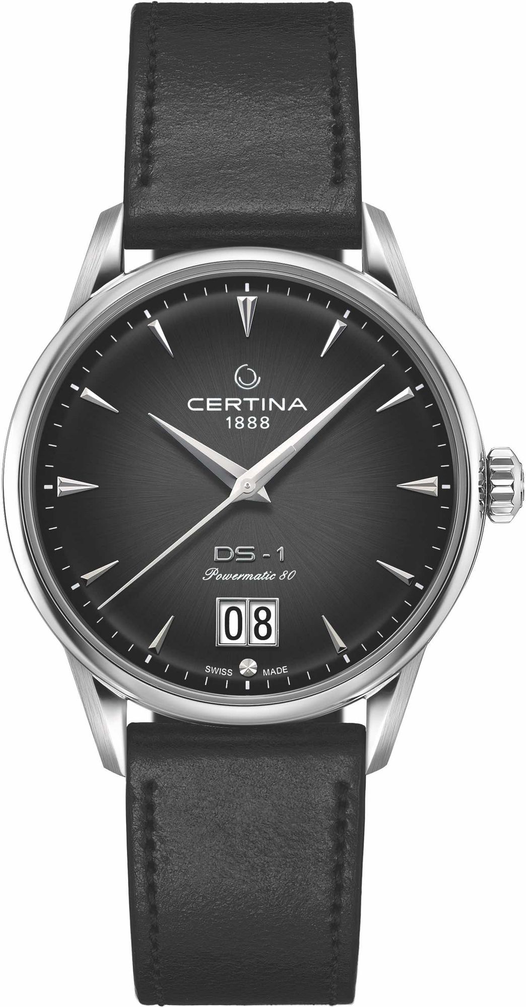 Certina DS 1 C029.426.16.051.00 Montre Automatique pour hommes Réserve de marche de 80 heures