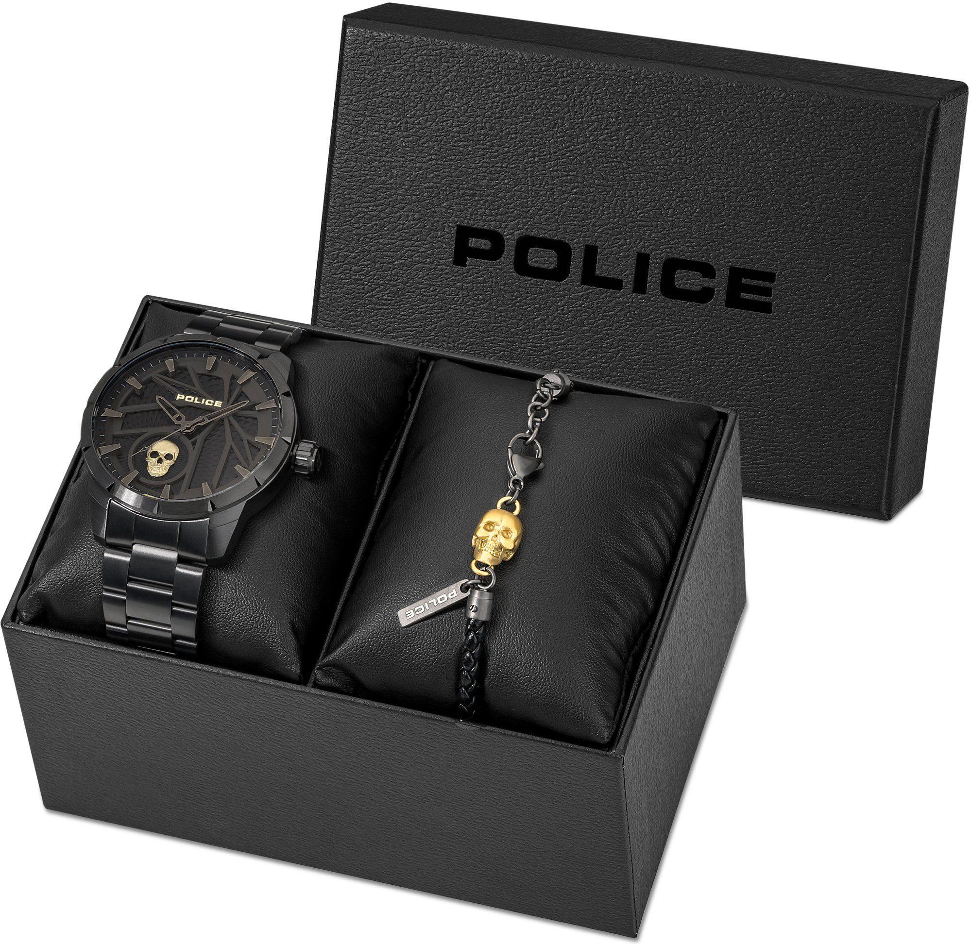 Police NEIST (SKULL) PEWJG2227301-SETA Reloj de Pulsera para hombres