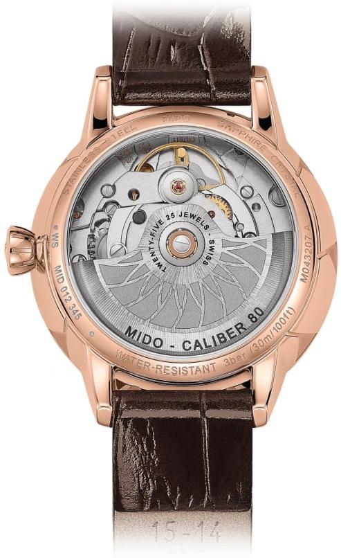 Mido Rainflower M0432073616800 Montre Automatique pour femmes Réserve de marche de 80 heures