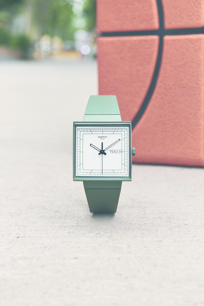 Swatch WHAT IF…GREEN? SO34G700 Unisexuhr Design Highlight Swatch WHAT IF…GREEN? SO34G700 Unisexuhr Design Highlight
