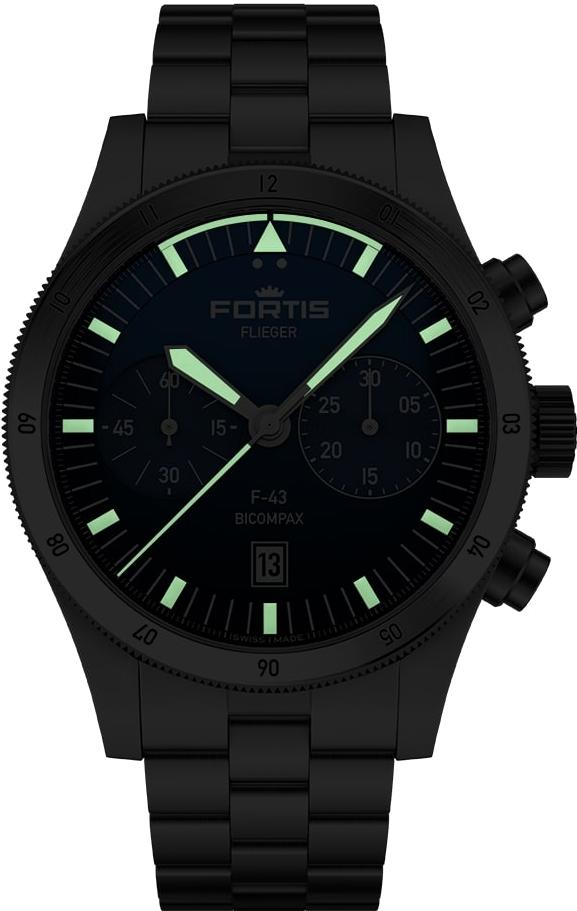 Fortis FLIEGER F-43 Bicompax Liberty Blue F4240012 Herren Automatikchronograph Fortis FLIEGER F-43 Bicompax Liberty Blue F4240012 Herren Automatikchronograph