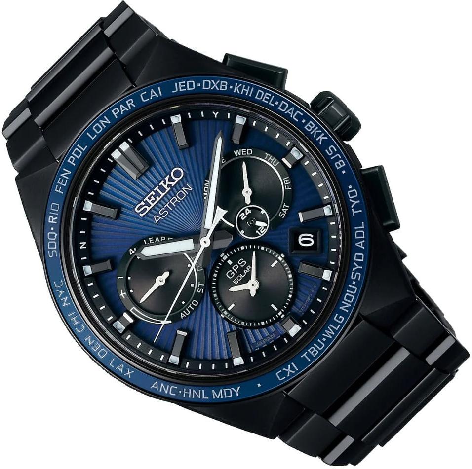 Seiko Astron GPS Solar Dual Time SSH121J1 Chronographe pour homme