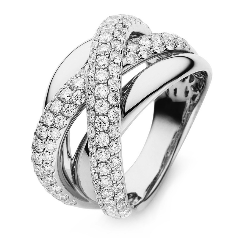 Pure! Diamonds Jewelry - anneau pavé 18 kt