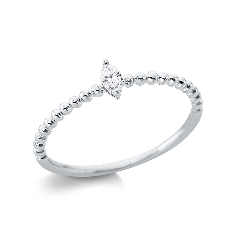 Pure! Diamonds Jewelry - Anillo solitario 2 plazas madder 18 kt