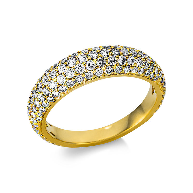 Pure! Diamonds Jewelry - Anello con pave 18 kt