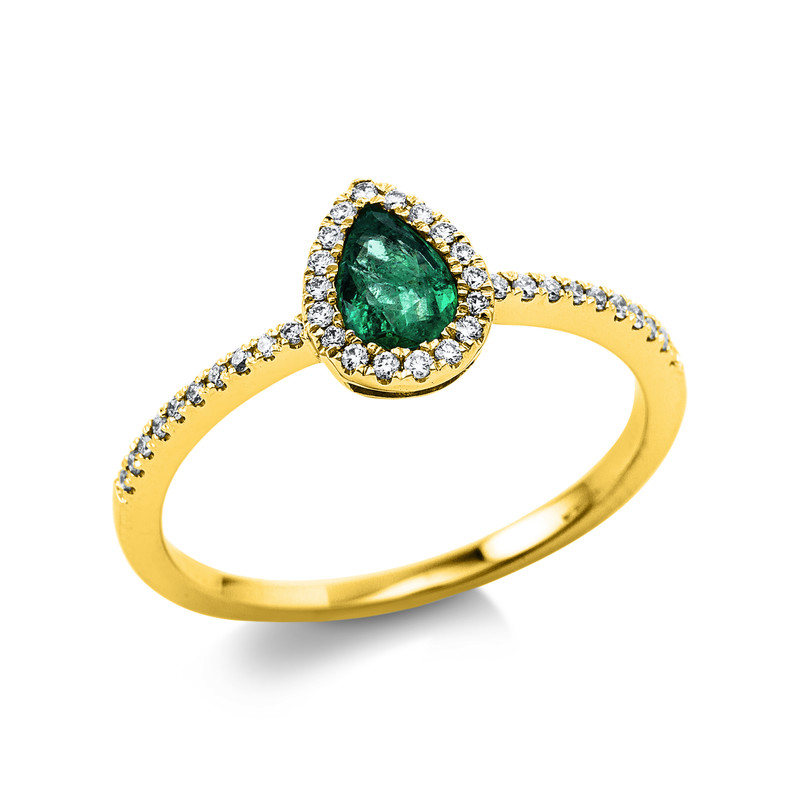 Pure! Diamonds Jewelry - Anillo de piedras de colores 18 kt