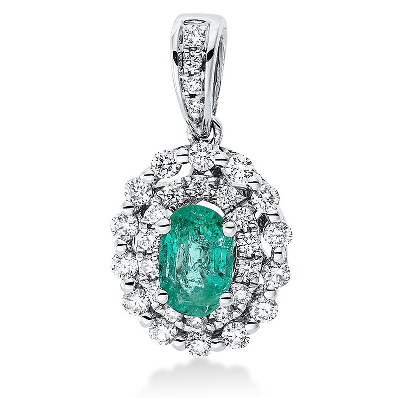 Pure! Diamonds Jewelry - Collana di pietre colorate 18 kt, con occhiello