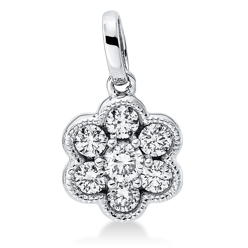 Pure! Diamonds Jewelry - Diamanten halsketting 18kt, met oogje