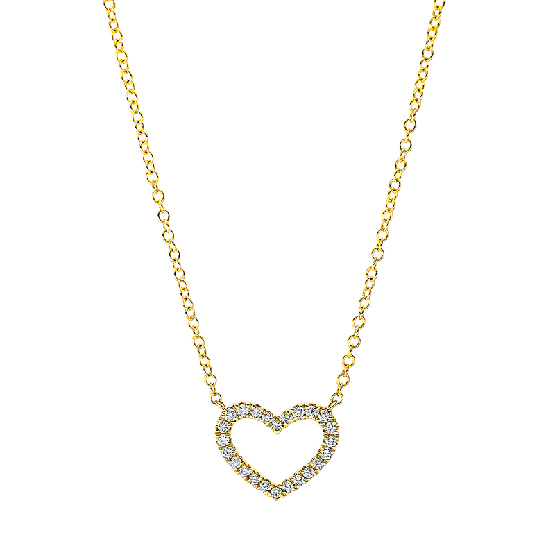 Pure! Diamonds Jewelry - Collier 18 KT "Heart"