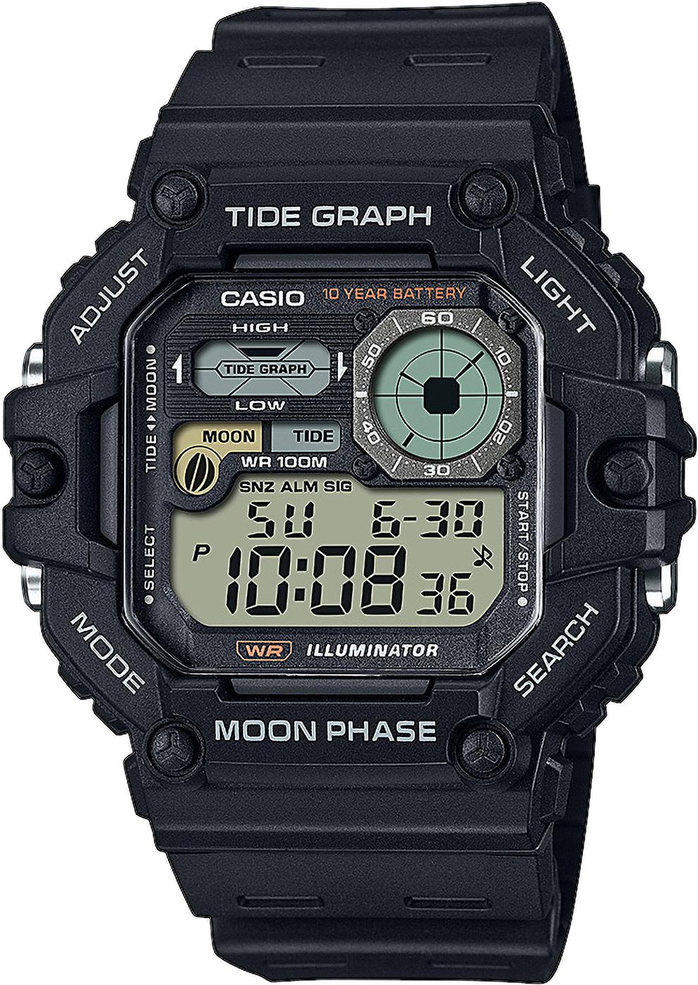 Casio TIMELESS COLLECTION Men WS-1700H-1AVEF Reloj digital para hombres Indicador de la fase lunar
