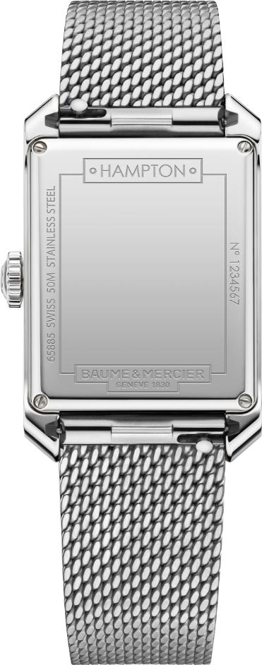 Baume & Mercier HAMPTON RECTANGL M ST ST QZ BLUE M0A10671 Orologio da polso uomo