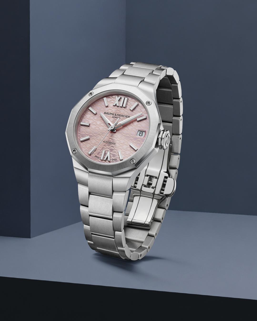 Baume & Mercier RIVIERA 12GONE M ST ST AT PINK M0A10675 Automatisch horloge voor dames