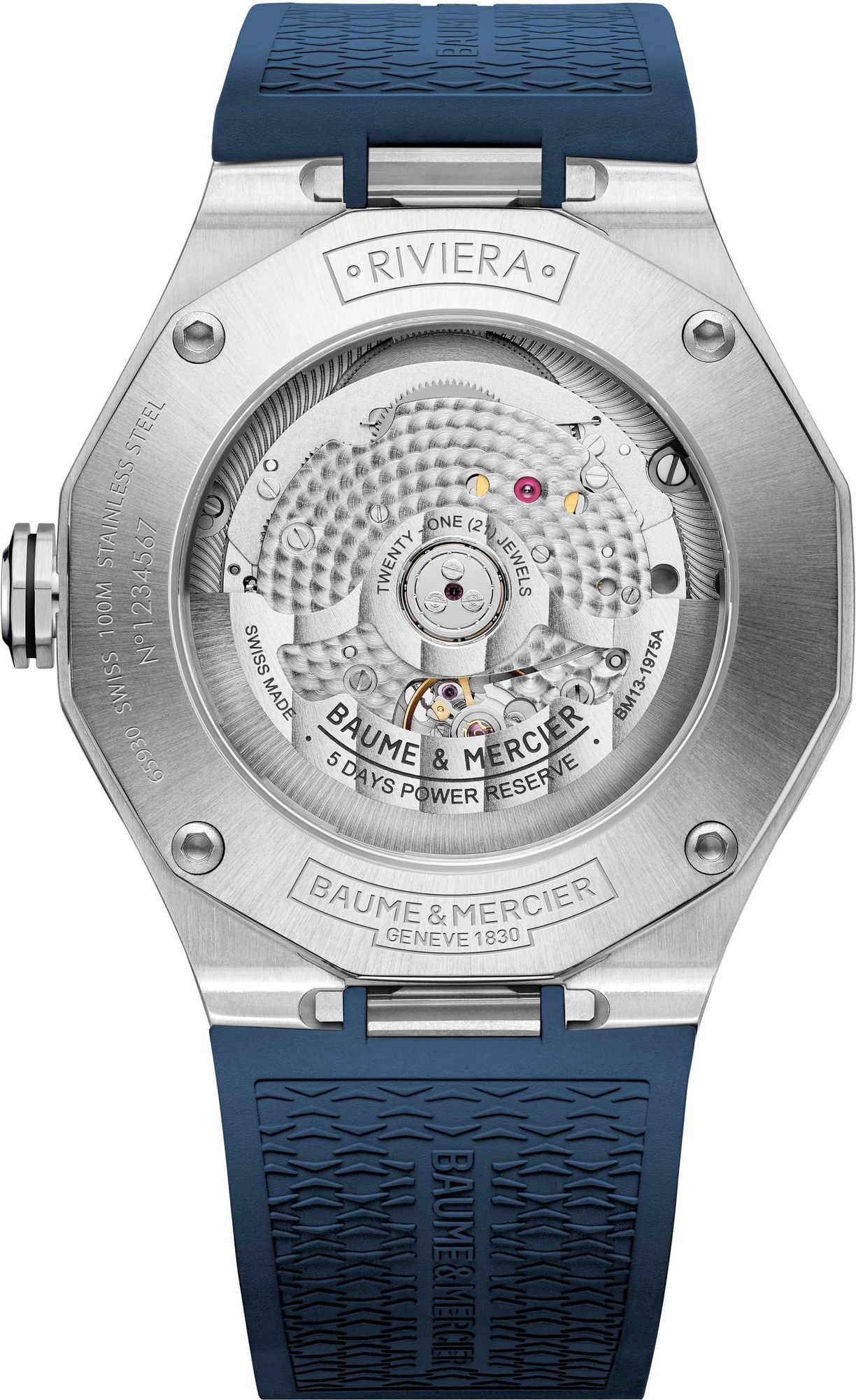 Baume & Mercier RIVIERA 12GONE L ST RB AT BLUE M0A10701 Automatisch horloge voor heren