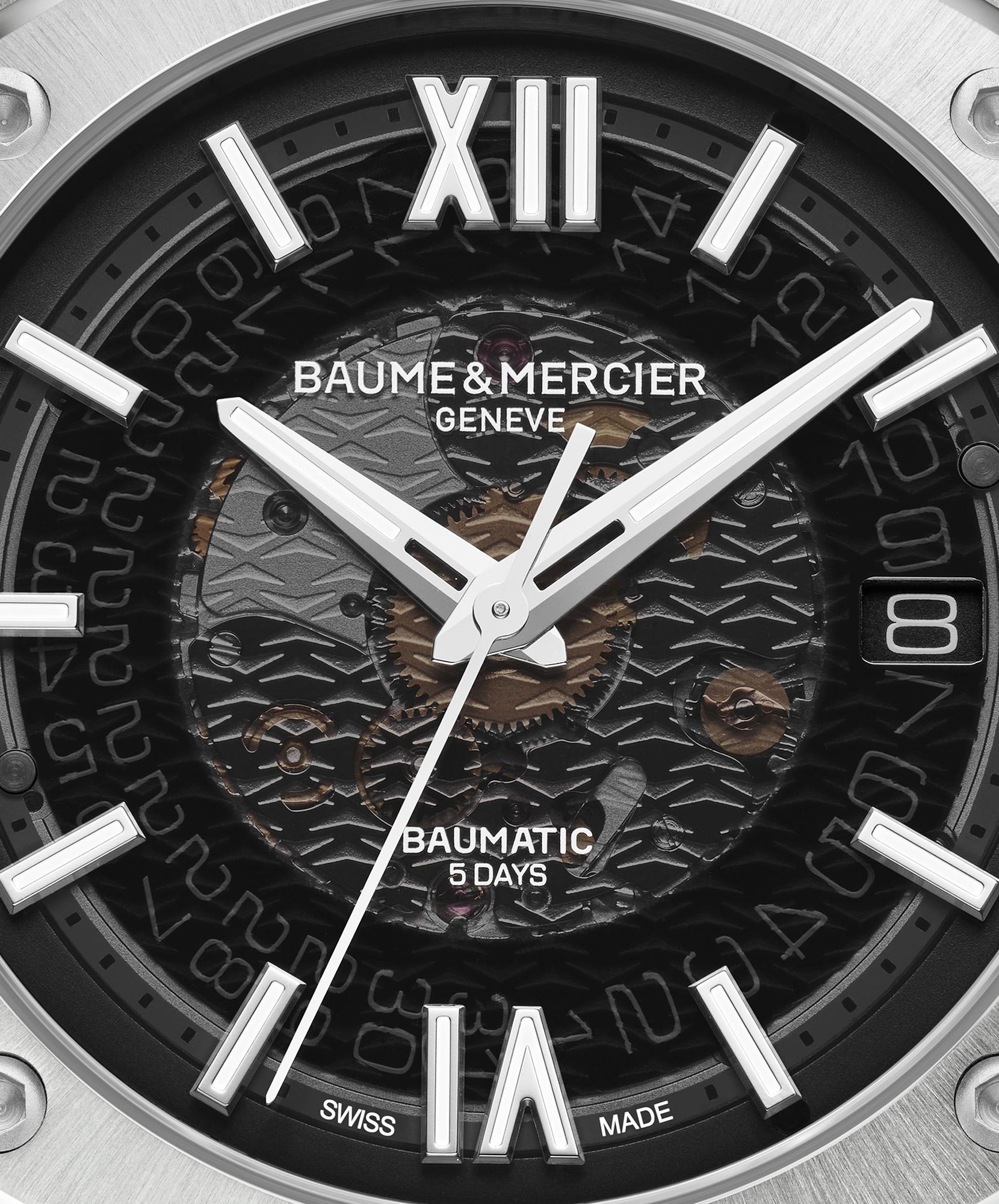 Baume & Mercier RIVIERA 12GONE L ST ST AT GREY M0A10702 Herren Automatikuhr