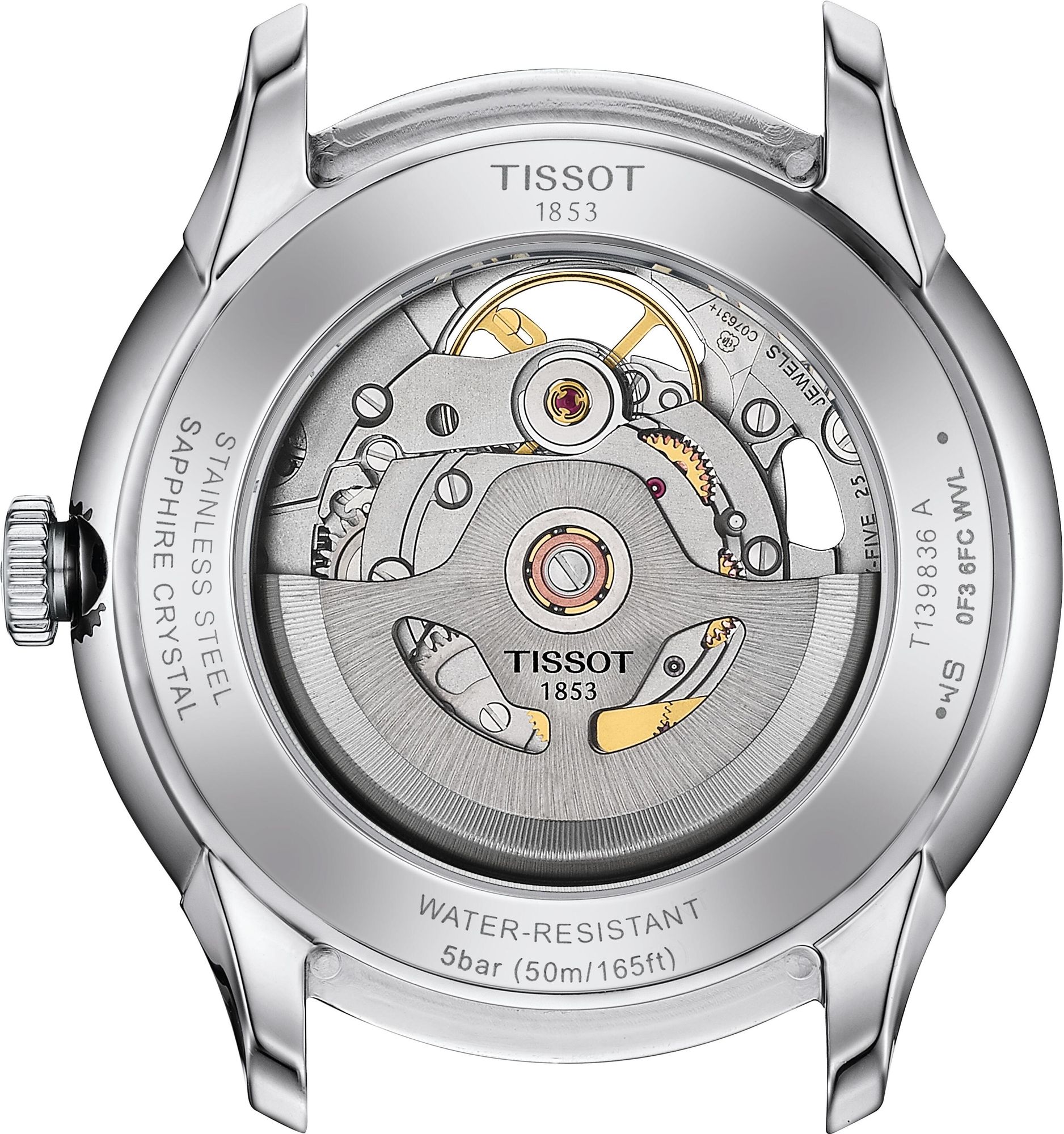 Tissot CHEMIN DES TOURELLES POWERMATIC Skeleton T139.836.16.261.00 Orologio automatico uomo Riserva de marcia de 80 ore