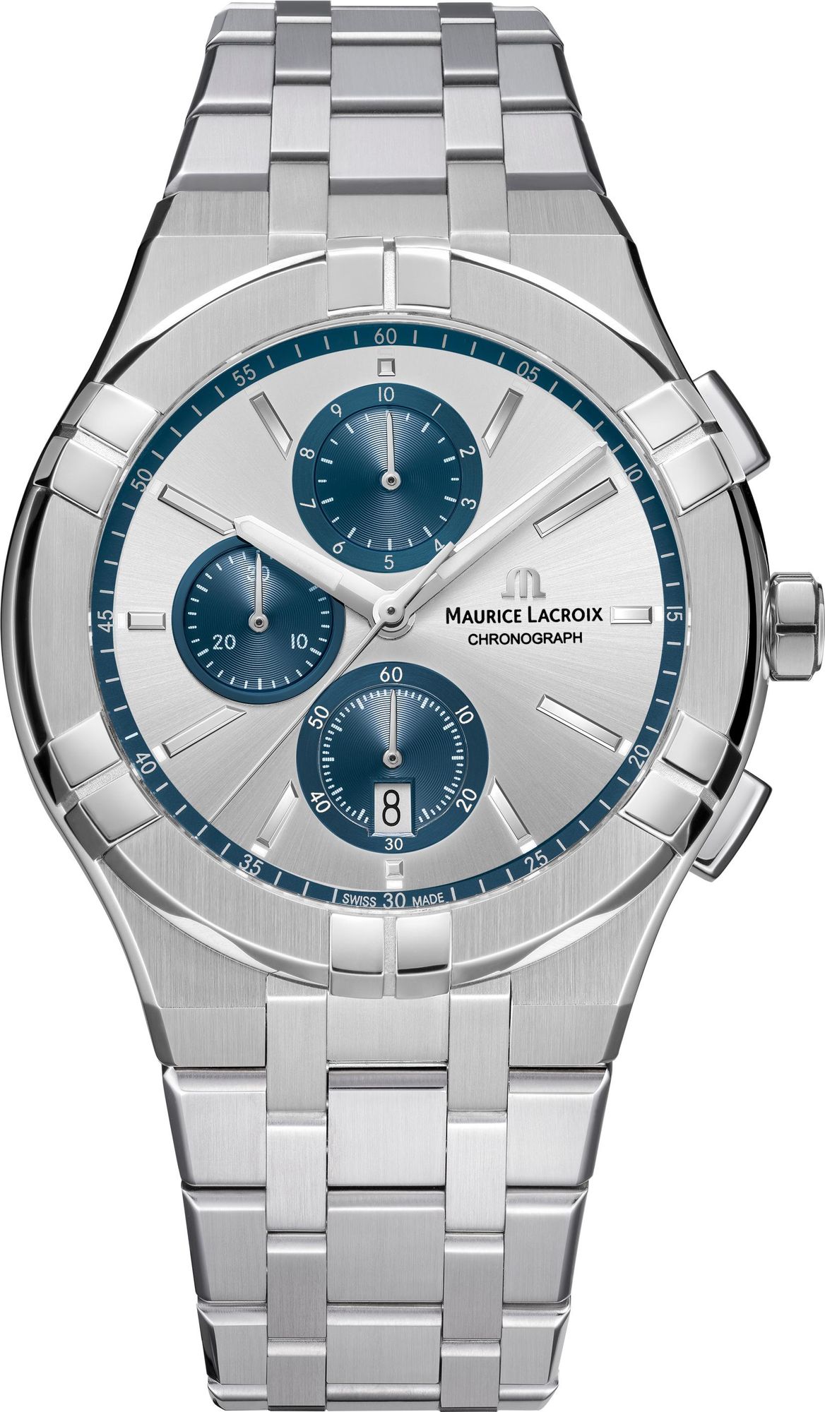 Maurice Lacroix AIKON Quartz Chronograph AI1118-SS002-230-1 Cronógrafo para hombres Momento Estelar de Diseño