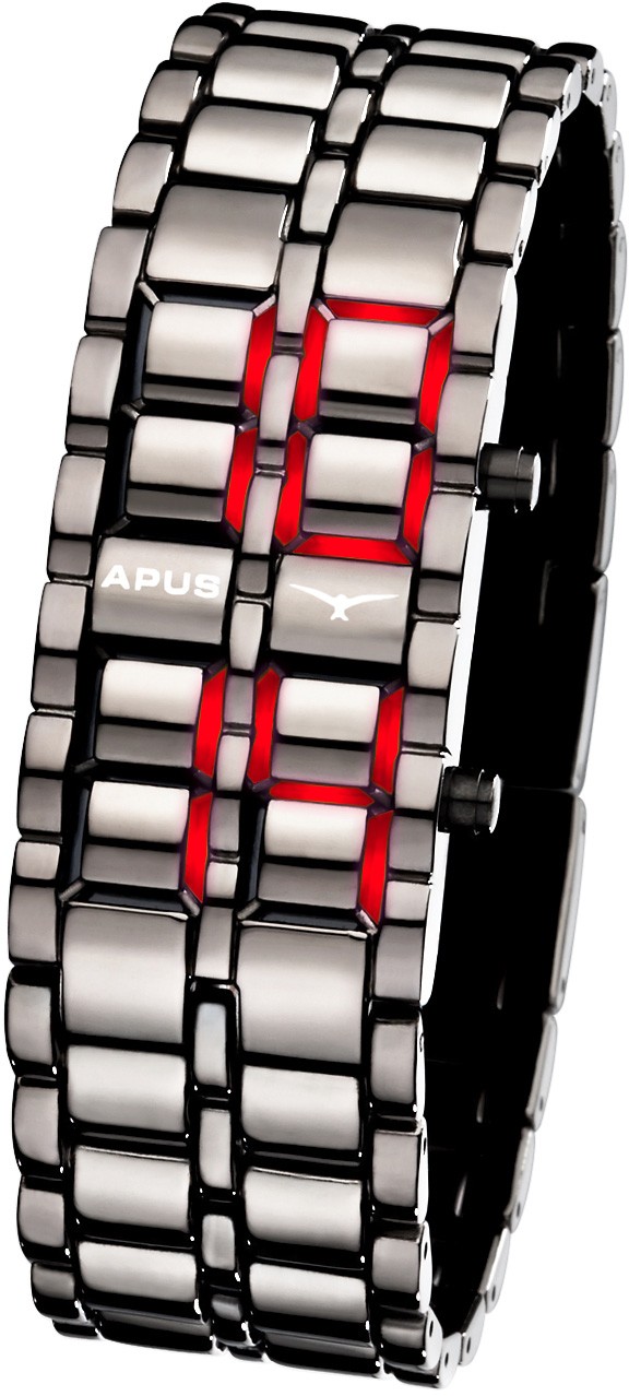 APUS Zeta AS-ZT-GMR LED Uhr für Herren Design Highlight