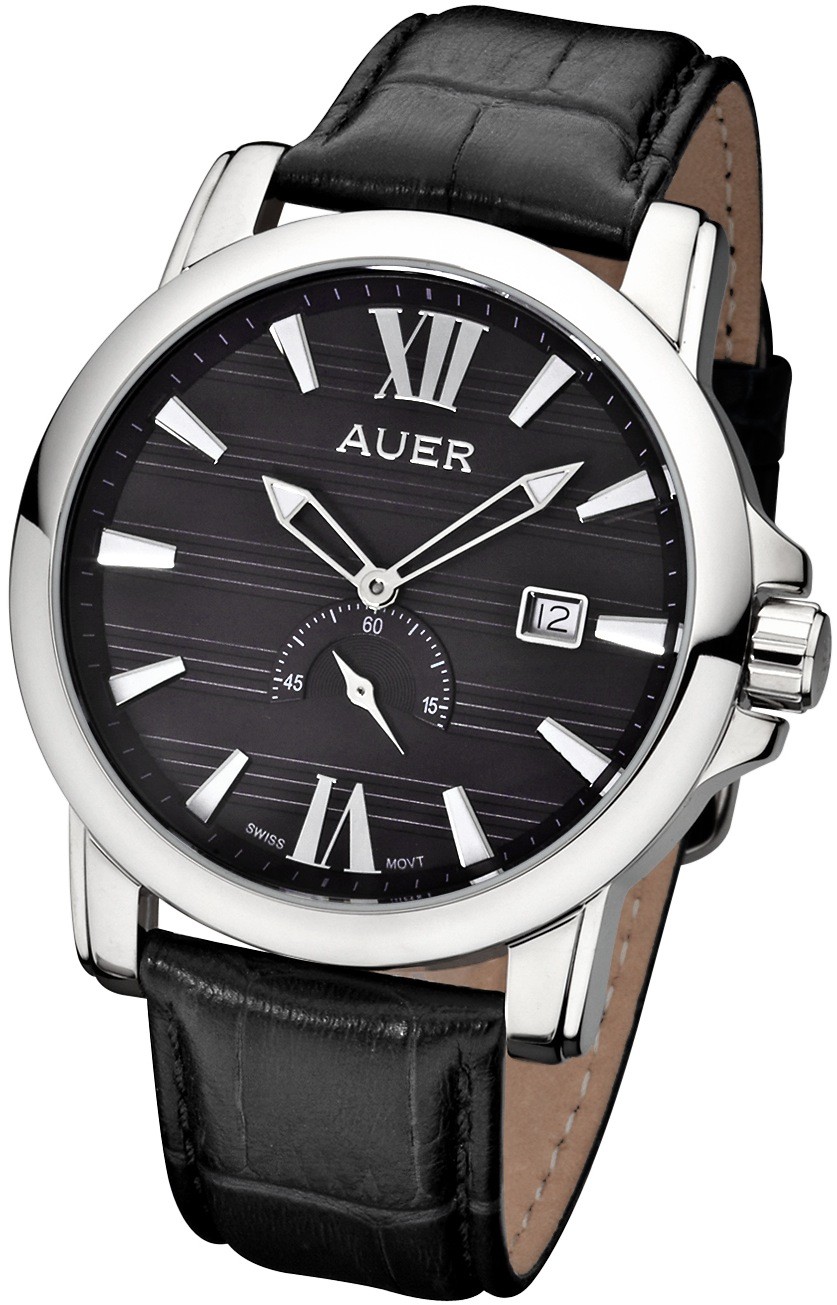 AUER Classic Collection ZU-1139-BDBB Mens Wristwatch Swiss Ronda