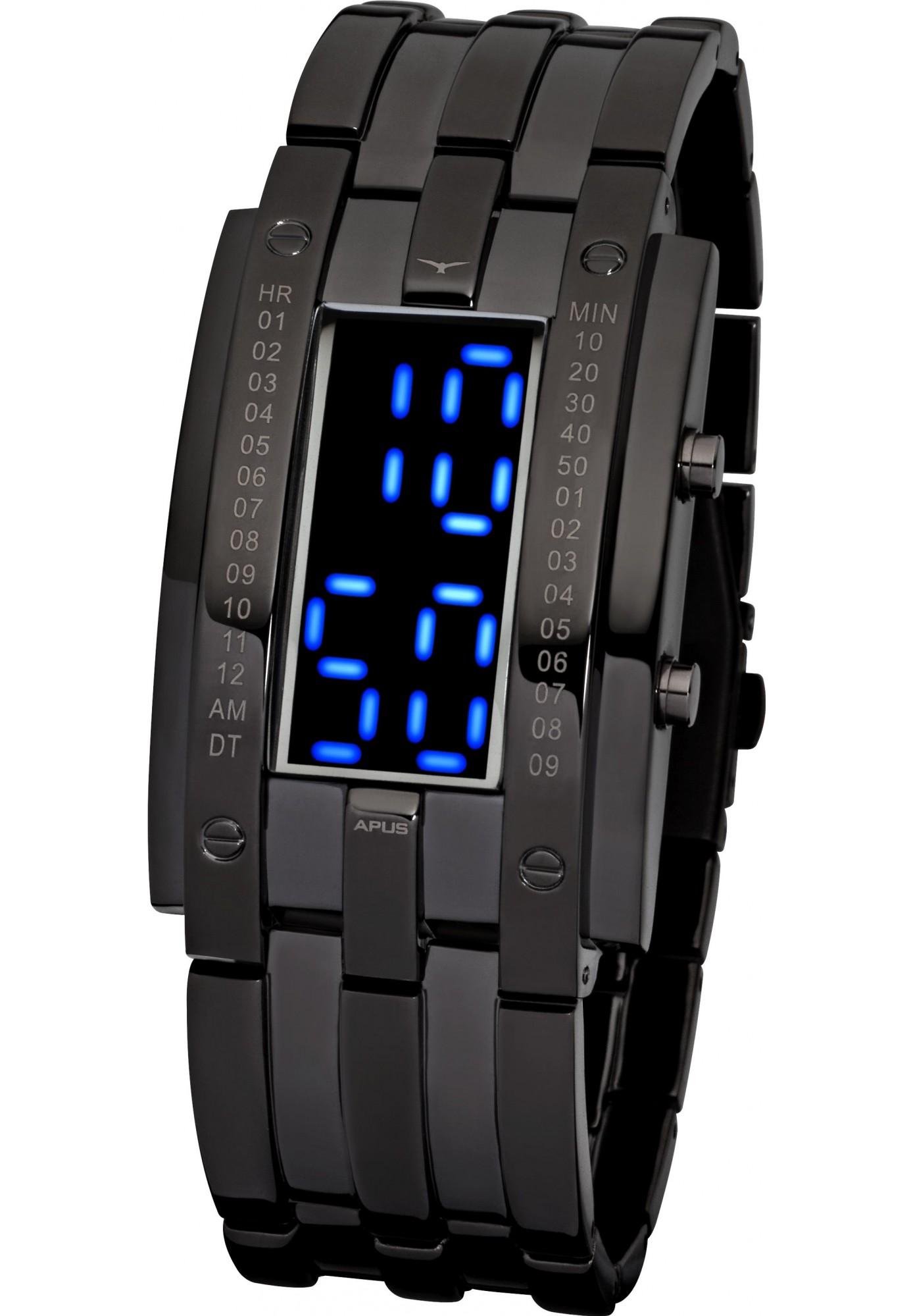 APUS TETA Gunmetal Blue AS-TT-BB LED Uhr für Herren Massives Gehäuse APUS TETA Gunmetal Blue AS-TT-BB LED Uhr für Herren Massives Gehäuse