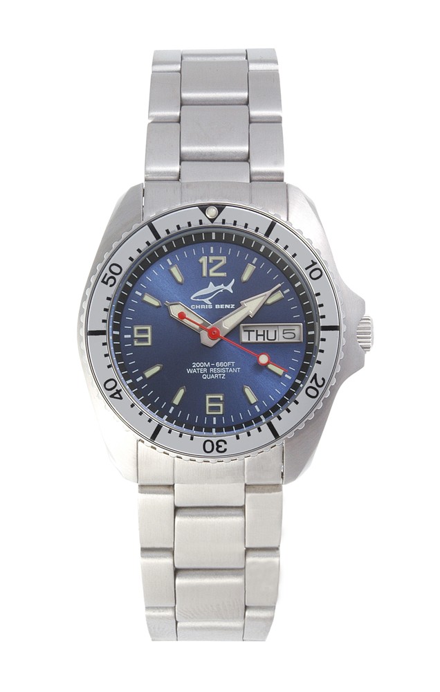 Chris Benz One Medium CBM-B-SI-MB Montre Unisexe Montre Plongée