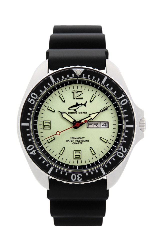 Chris Benz One Man CBO-N-SW-KB Reloj elegante para hombres Reloj de Buceo