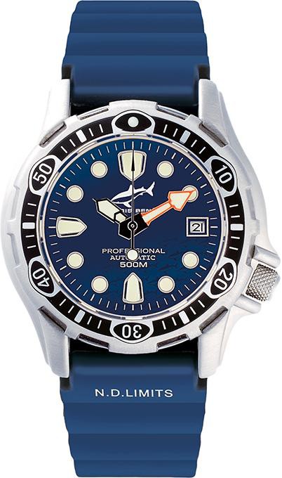 Chris Benz Deep 500m CB-500A-B-KBB Automatisch horloge voor heren Duikhorloge