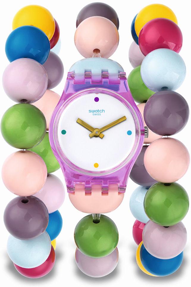 Swatch PARTY BEADS L LP148A Dames armbandhorloge Swiss made