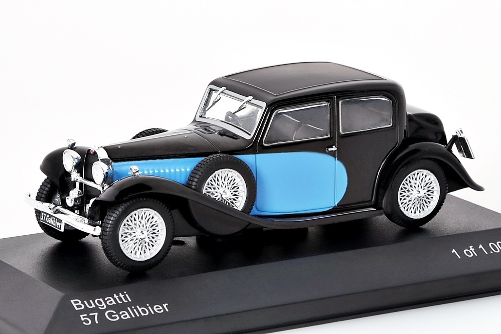 Bugatti T57 Galibier blau/schwarz WhiteBox 1:43 NEU OVP WB123