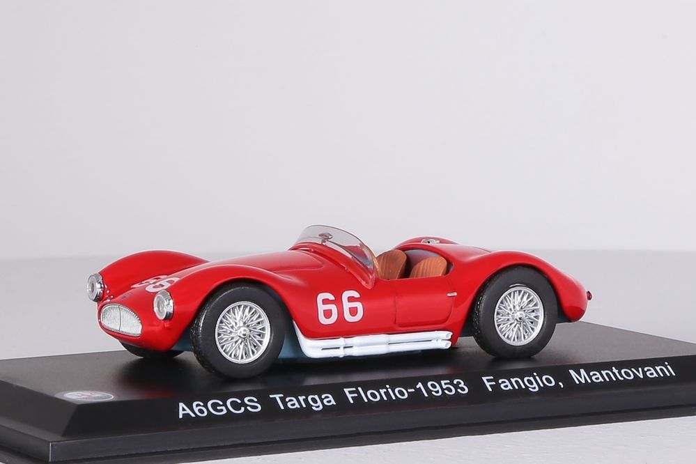Maserati AG6CS No.66 Officine Alfier Targa Fl. 1953 rot WhiteBox 1:43 NEU WBS042