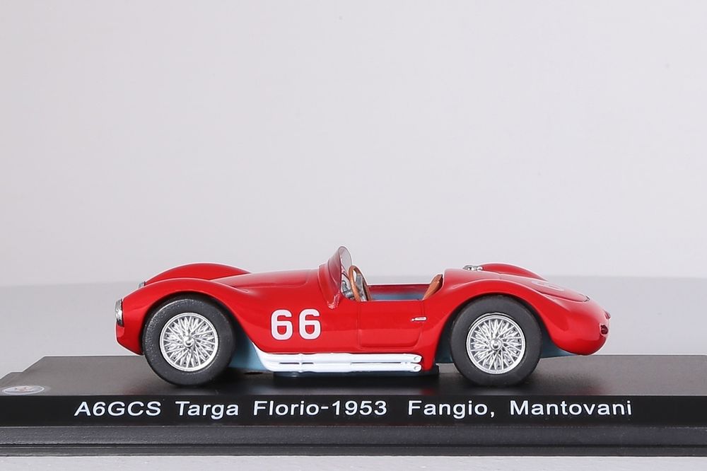 Maserati AG6CS No.66 Officine Alfier Targa Fl. 1953 rot WhiteBox 1:43 NEU WBS042