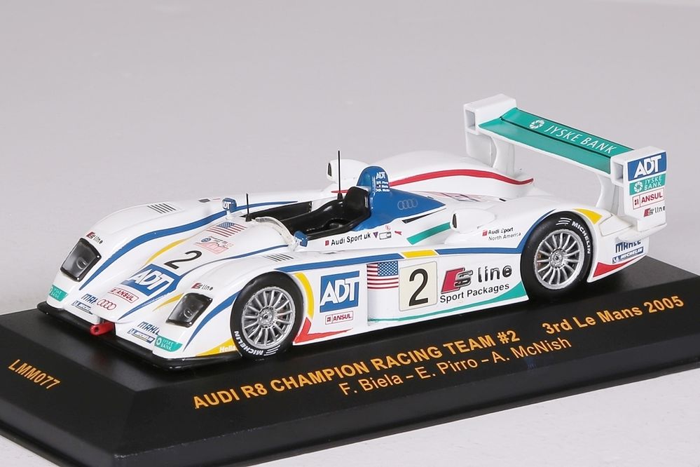 Audi R8 Champion Racing Team #2 3rd Le Mans 2005 IXO 1:43 NEU OVP