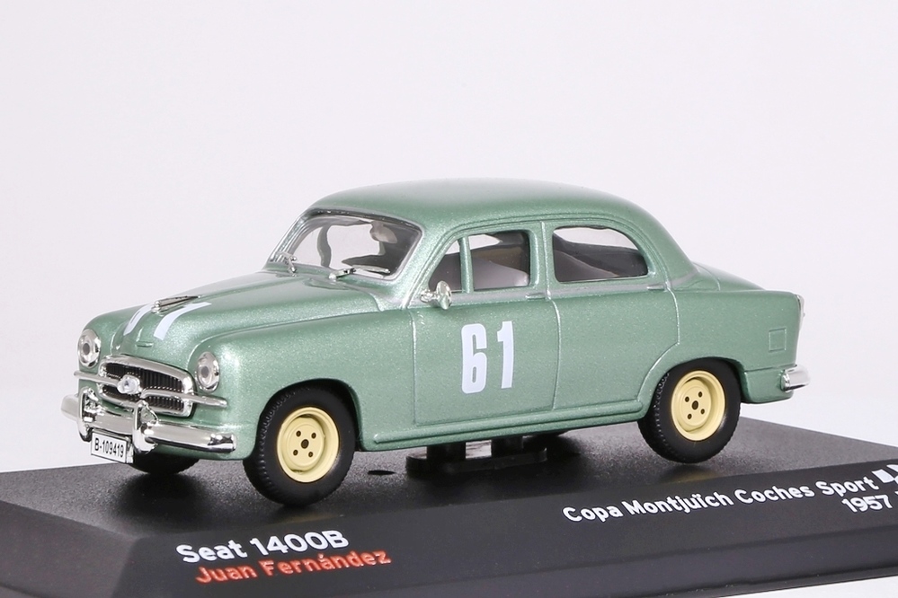 Seat 1400B Copa Montjuich Coches Sport 1957 #61 grünmetallic Altaya 1:43 NEW/OVP