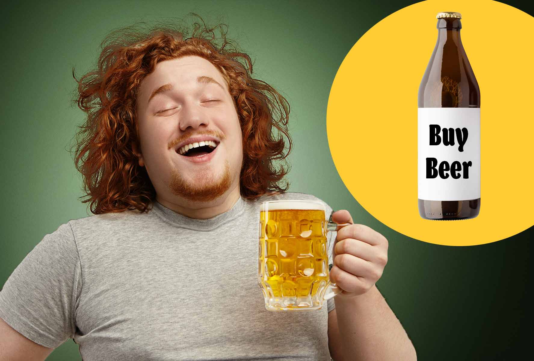 Bier kaufen und geniessen