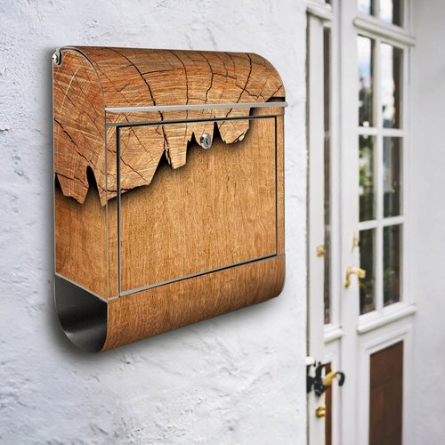 Große Stahl Briefkästen mit Motiv