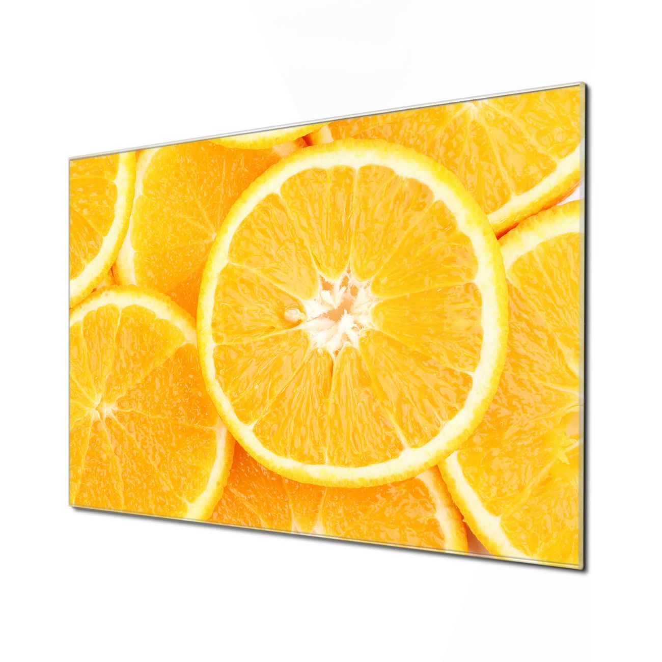 Küchenrückwand Glas Motiv Orangenscheiben | banjado