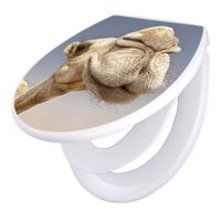 banjado Klodeckel weiß mit Absenkautomatik Toilettendeckel Kamele