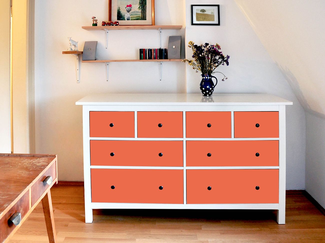Mobelsticker fur Ikea HEMNES Motiv Orange