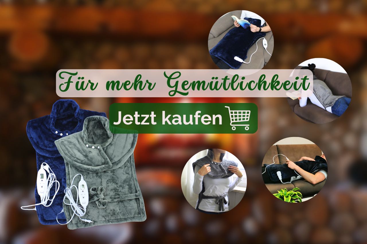     [Paket] Elektrisches Heizkissen Nacken Schulter Rücken 60 x 85 cm und 60 x 100 cm