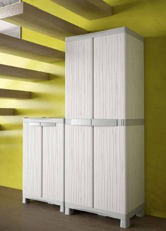 XL Balkonschrank Gartenschrank Haushaltsschrank Kunststoffschrank