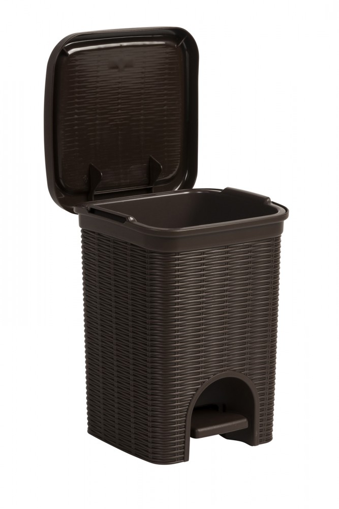 Mülleimer Abfalleimer Kosmetikeimer Badmülleimer Tretmülleimer Rattan 6