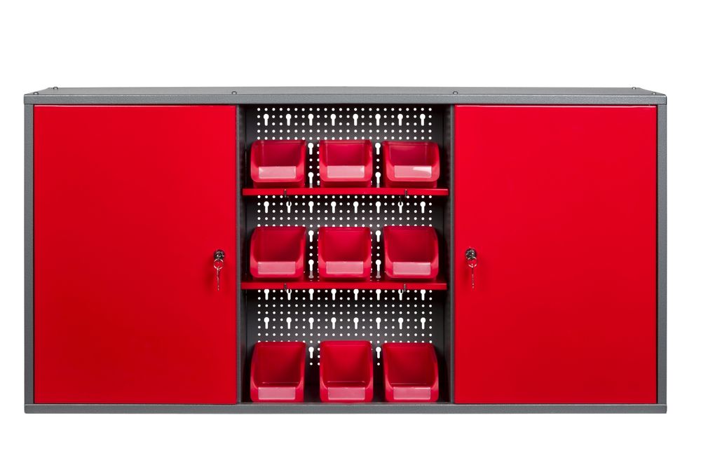 Werkstattschrank Hängeschrank Werkzeugschrank Metallschrank 2 Türen