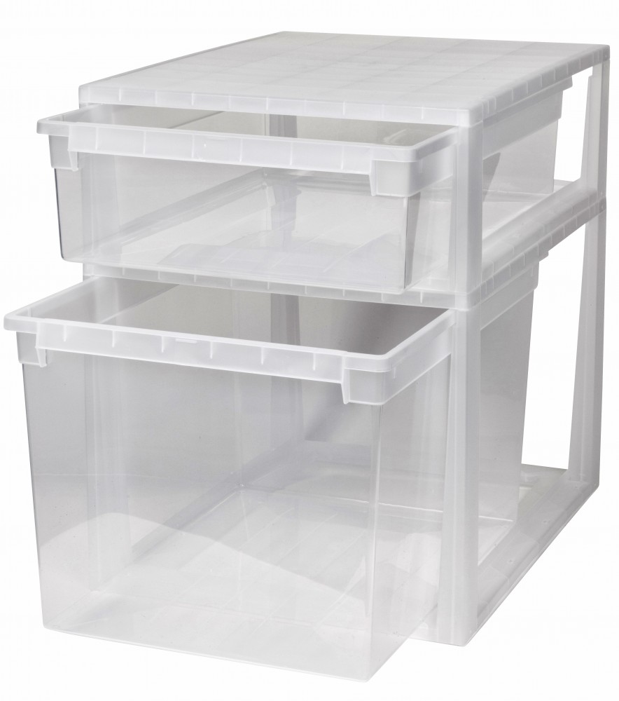 2 x Schubladenbox Schublade Aufbewahrungsbox Kleiderbox Kommode