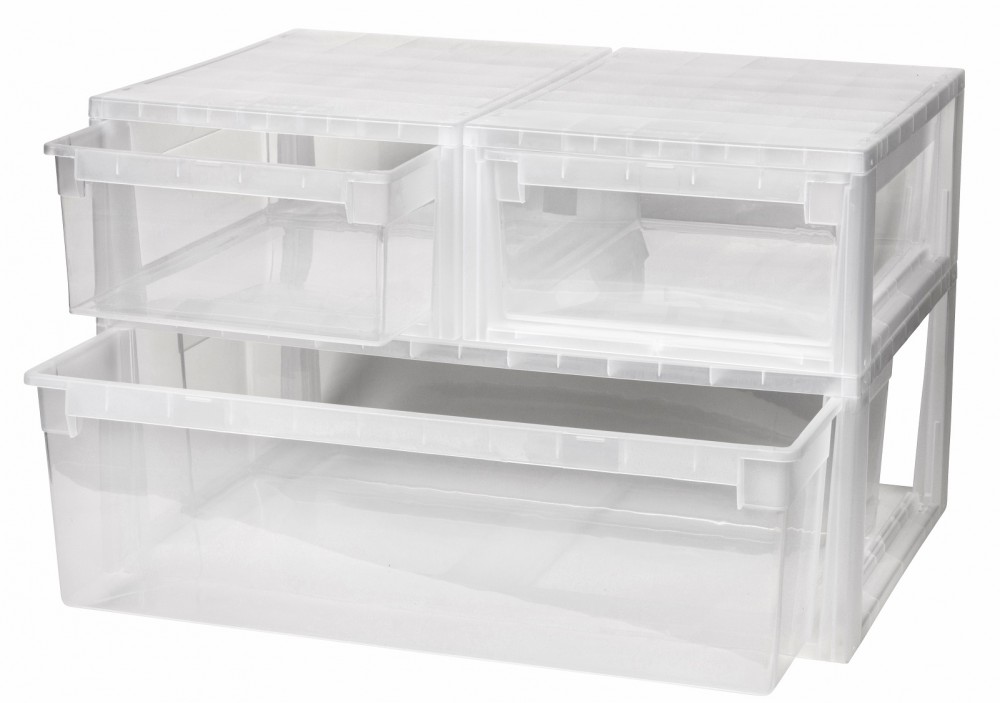 3 x Schubladenbox Schublade Aufbewahrungsbox Kleiderbox Kommode Box Gr