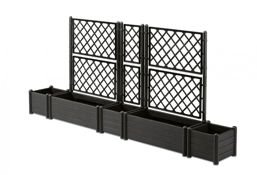 Gartenspalier Spalier Rankhilfe Rankgitter Pflanzkasten Blumenkübel