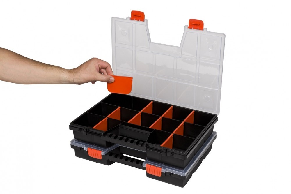 5 Stück XL Organizer Sortimentskasten Kleinteilemagazin Sortierkasten