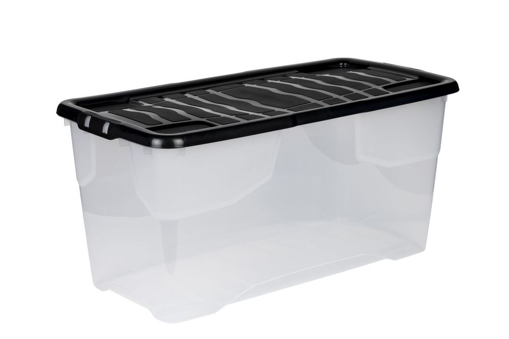 XL Aufbewahrungsbox Box Kunststoffbox Lagerbox Regalbox Deckel CURVE 80